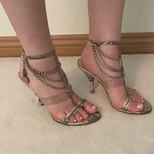 Vintage Versace Anklet Heels